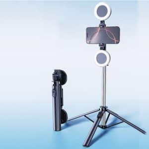 New Cheap Durable 4 Feet Stable 185cm Selfie Stick Tripod with 1/4 Inch Universal Mount Thread for Phone Camera - Image 3