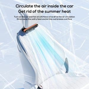 MEMO CF03/CF04 Car Fan for Seat Cooling Fan for Car Backseat 3 Speed Strong Wind 5V Rear Seat Air Circulation Fan Back Seat - Image 4