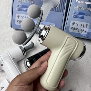 6 Speed Mini Massage Gun Three-head Big Area Deep Tissue Percussion Relieve Fatigue Wireless Electric Massage Gun